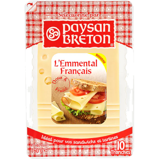 [Chilled] Paysan natural Emmental slices cheese 160g