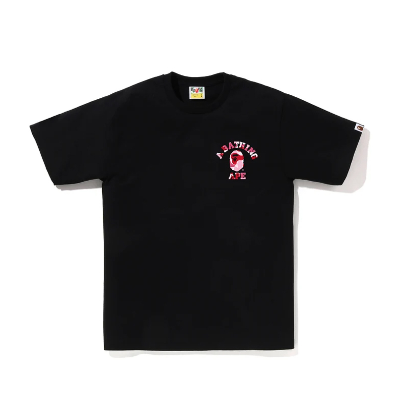 BAPE ABC CAMO COLLEGE ATS 迷彩 短袖 短T 大學 黑粉 1M30110010-BK [台灣現貨]