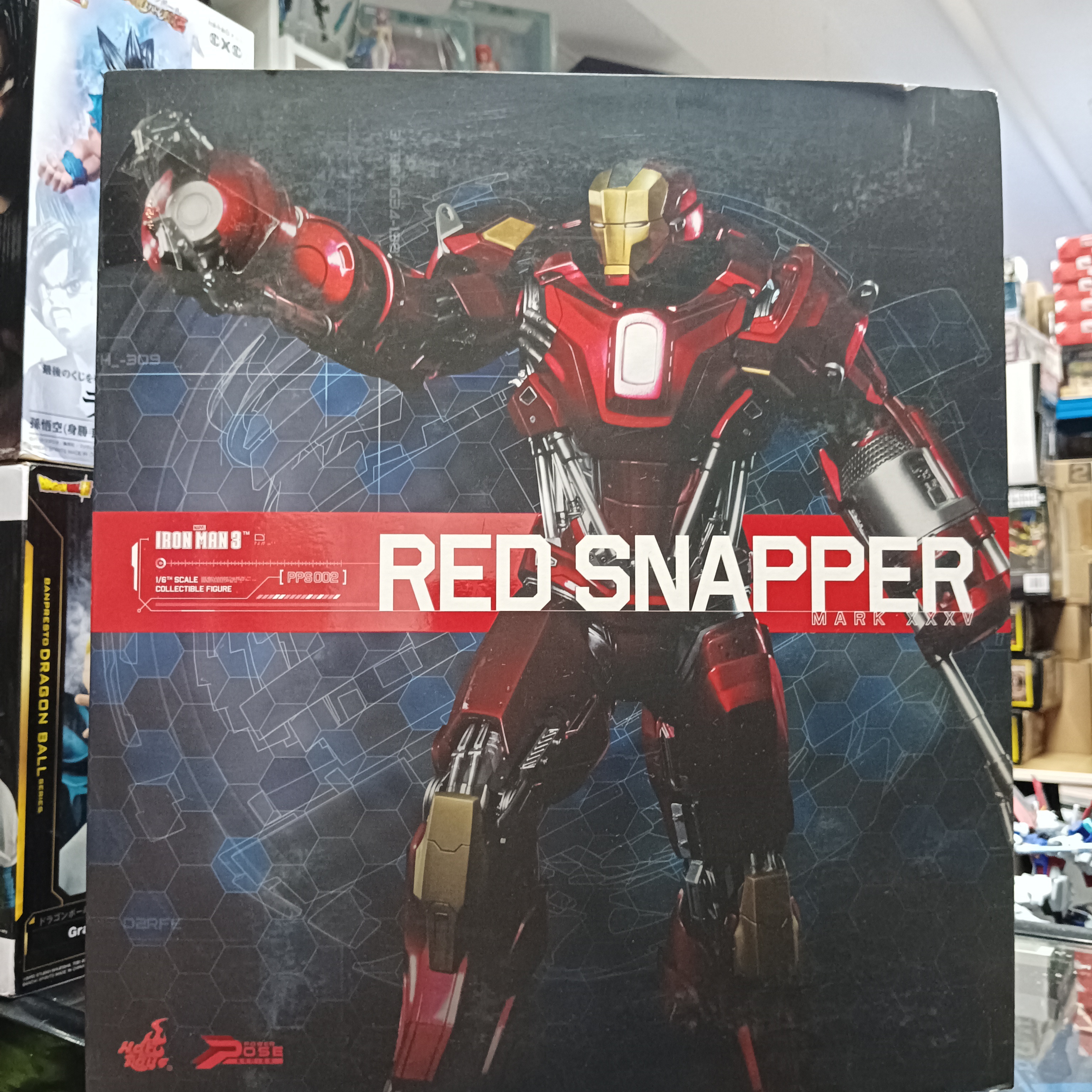 寄賣-Hottoys PPS002 Iron Man Red Snapper Mark35