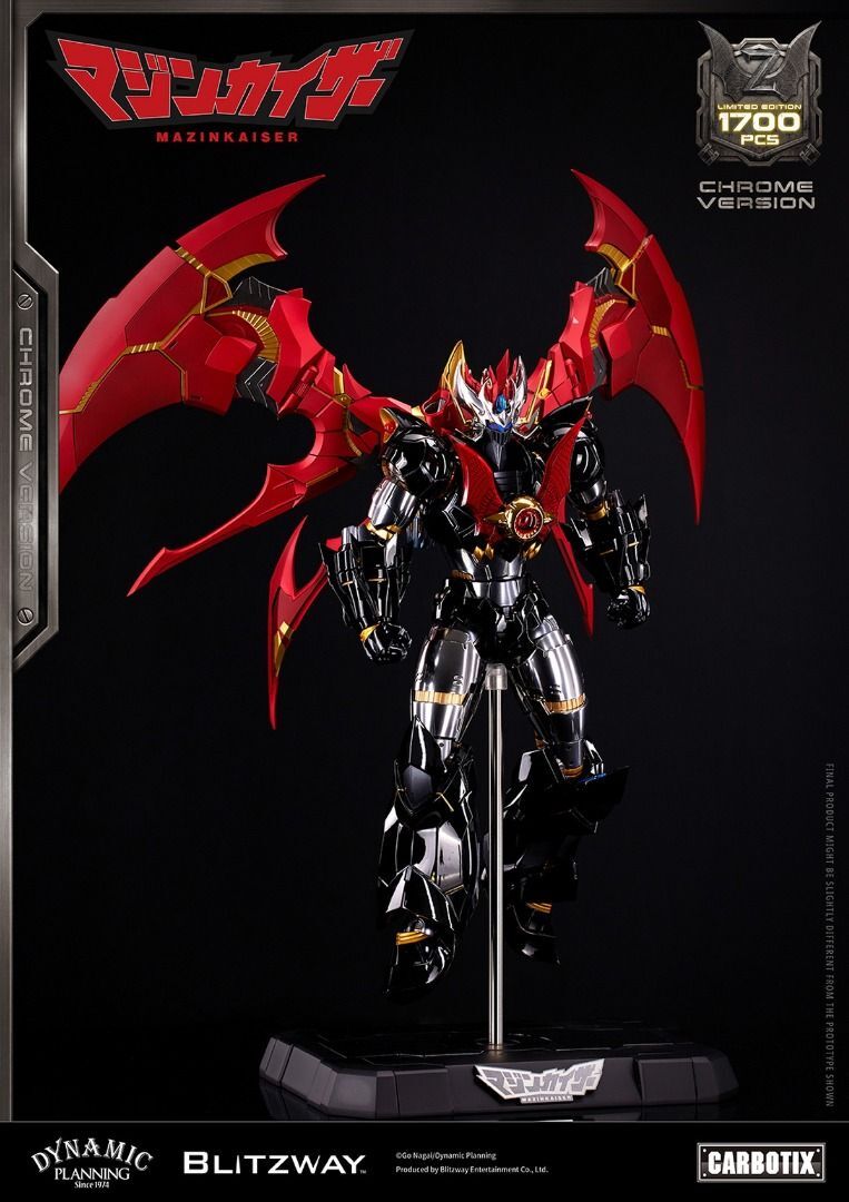 BLITZWAY Mazinger Z Mazinkaiser SKL Chrome Version 萬能俠 魔神Z 系列限量版 魔神凱撒電鍍版