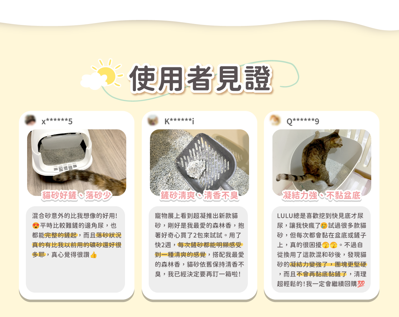 超凝小姐貓砂使用者見證與貓砂盆照片