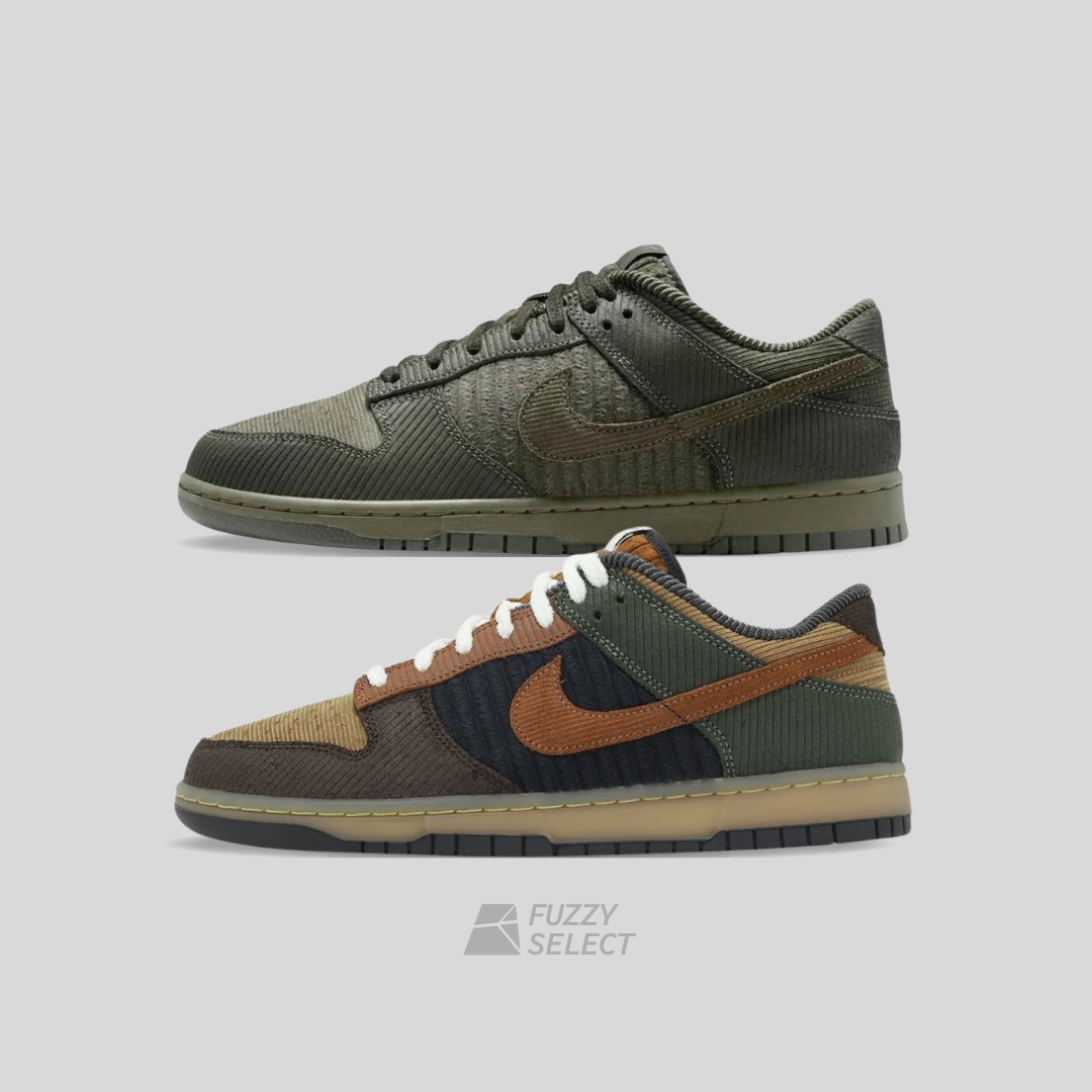 【逢甲 FUZZY】Nike Dunk Low "Light British Tan Corduroy" 燈芯絨 IB7746-201 IB7746-300