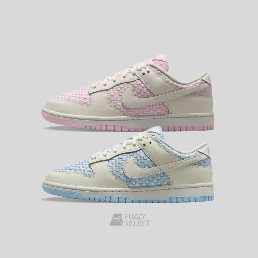 逢甲 FUZZY】W Nike Dunk Low 編織 白藍 IH2476-401 白粉 IH2476-600