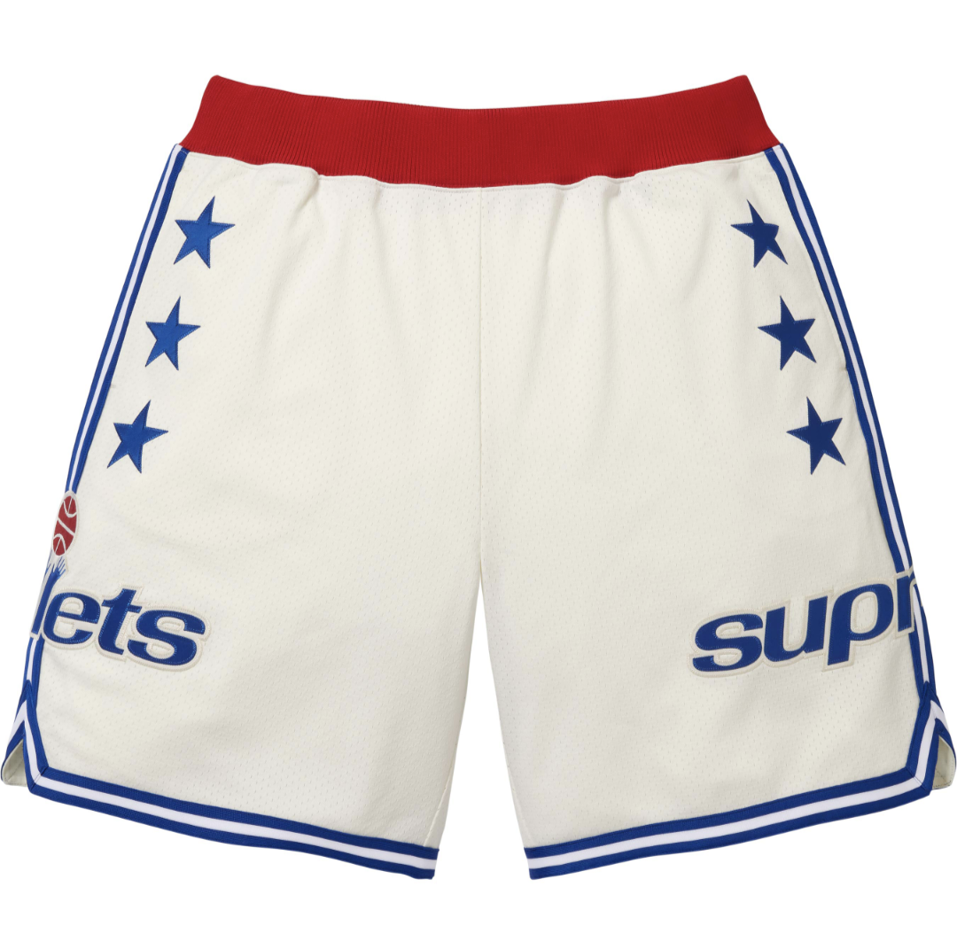 Supreme × Mitchell & Ness SS26 Basketball Short bullets短褲