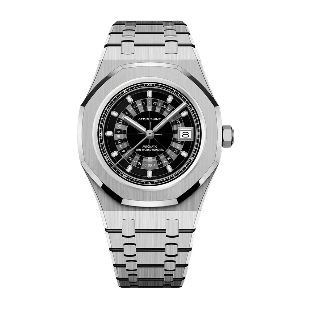 【Relax】OCTAFORMA 八角風格 輪盤錶盤 42mm 日期顯示 自動機械錶