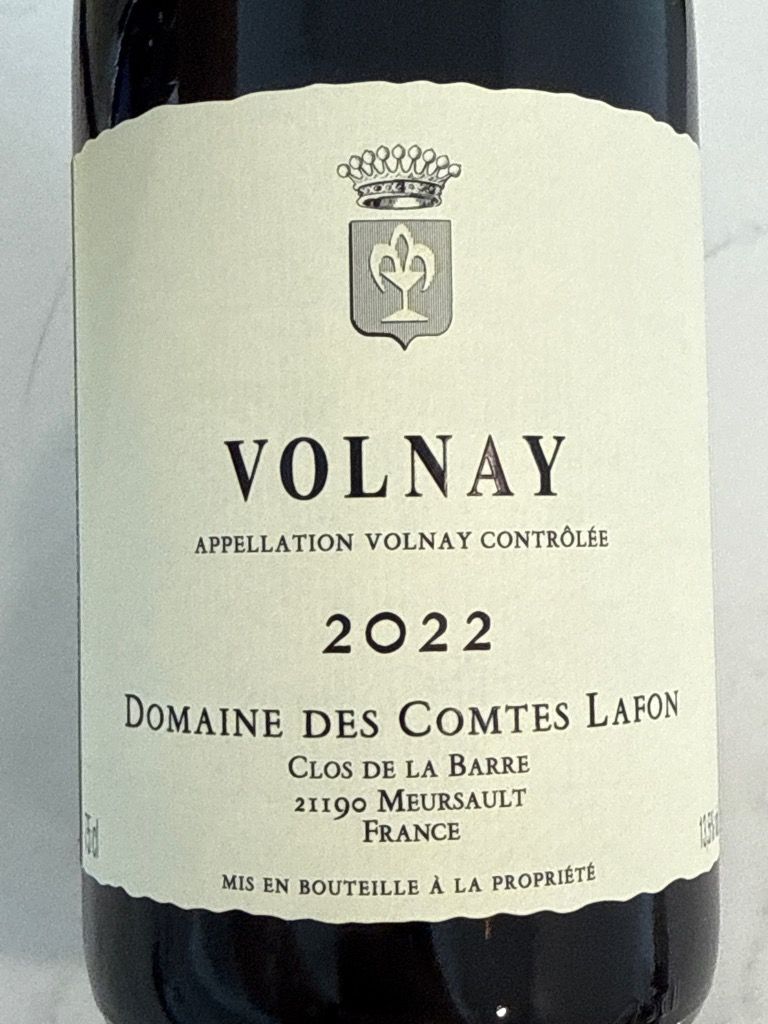 Comtes Lafon Volnay 2022 (BH93)