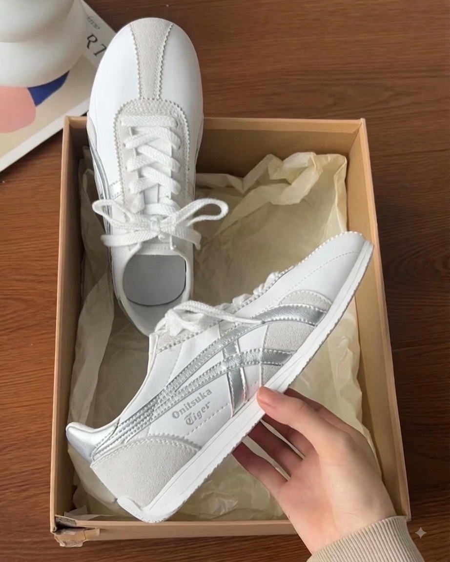 Onitsuka Tiger Runspark 鬼塚虎 拼接 銀白