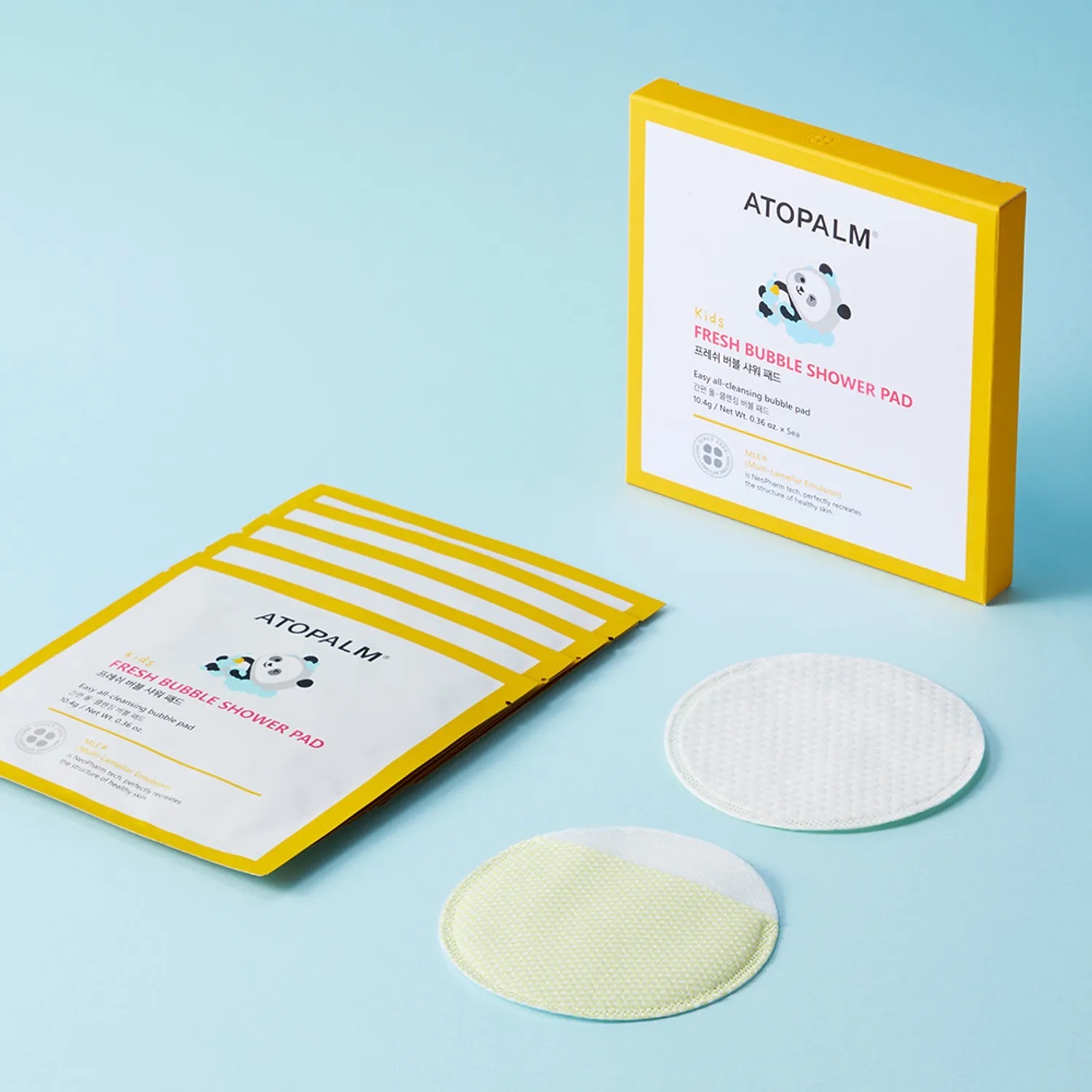 Atopalm 兒童清新泡泡沐浴棉片 5片