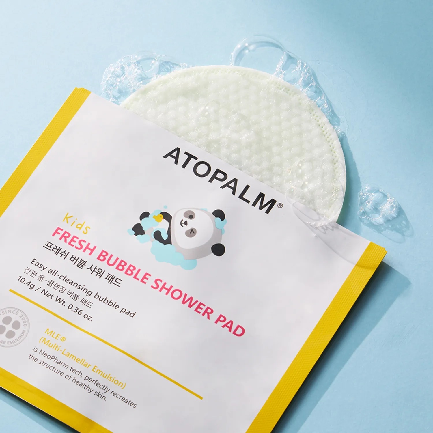 Atopalm 兒童清新泡泡沐浴棉片 5片