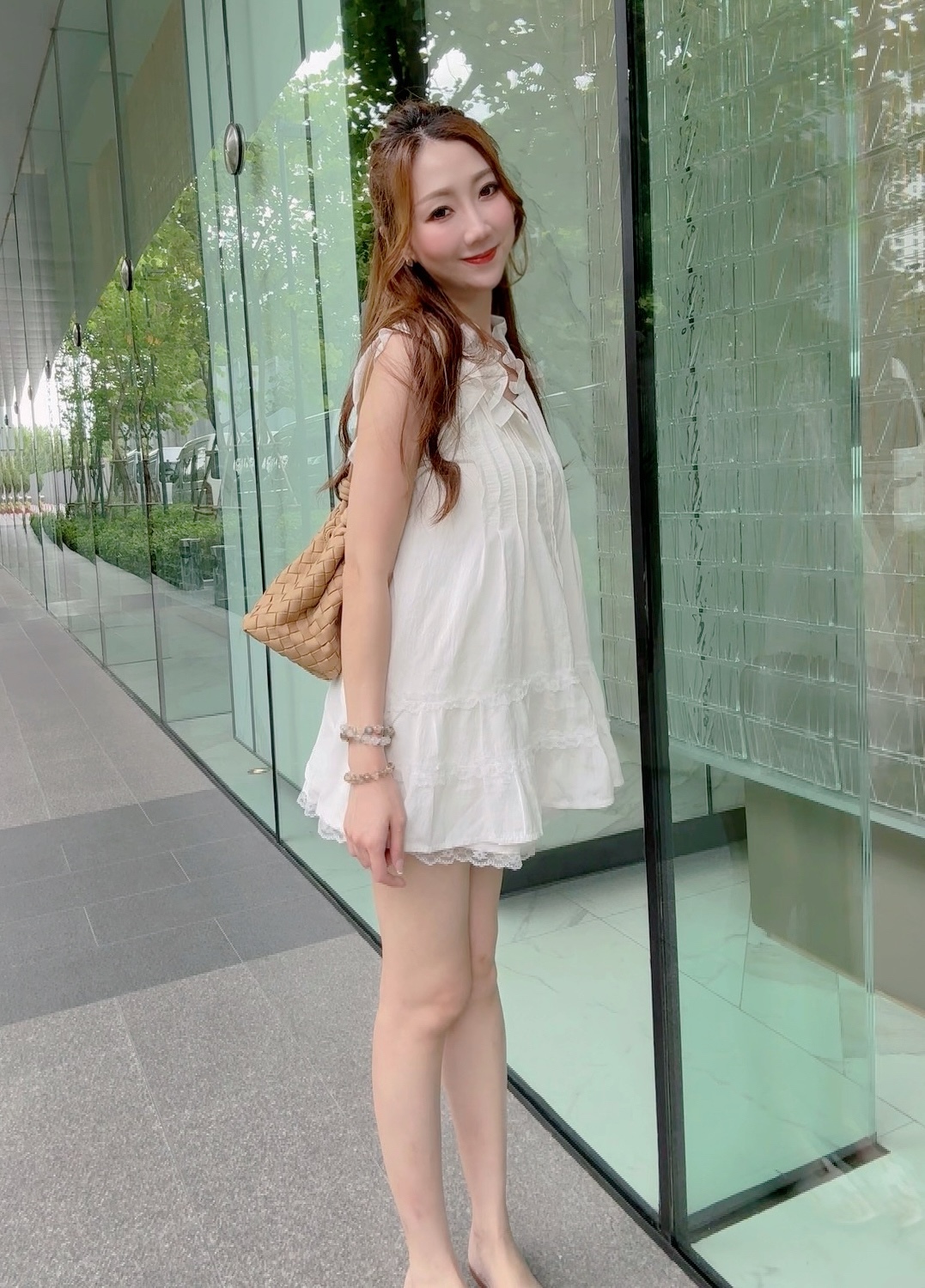 MADE IN THAILAND🇳🇱 THE RUFFLE PINTUCK & LACE BLOUSE SHORTS SET 260813