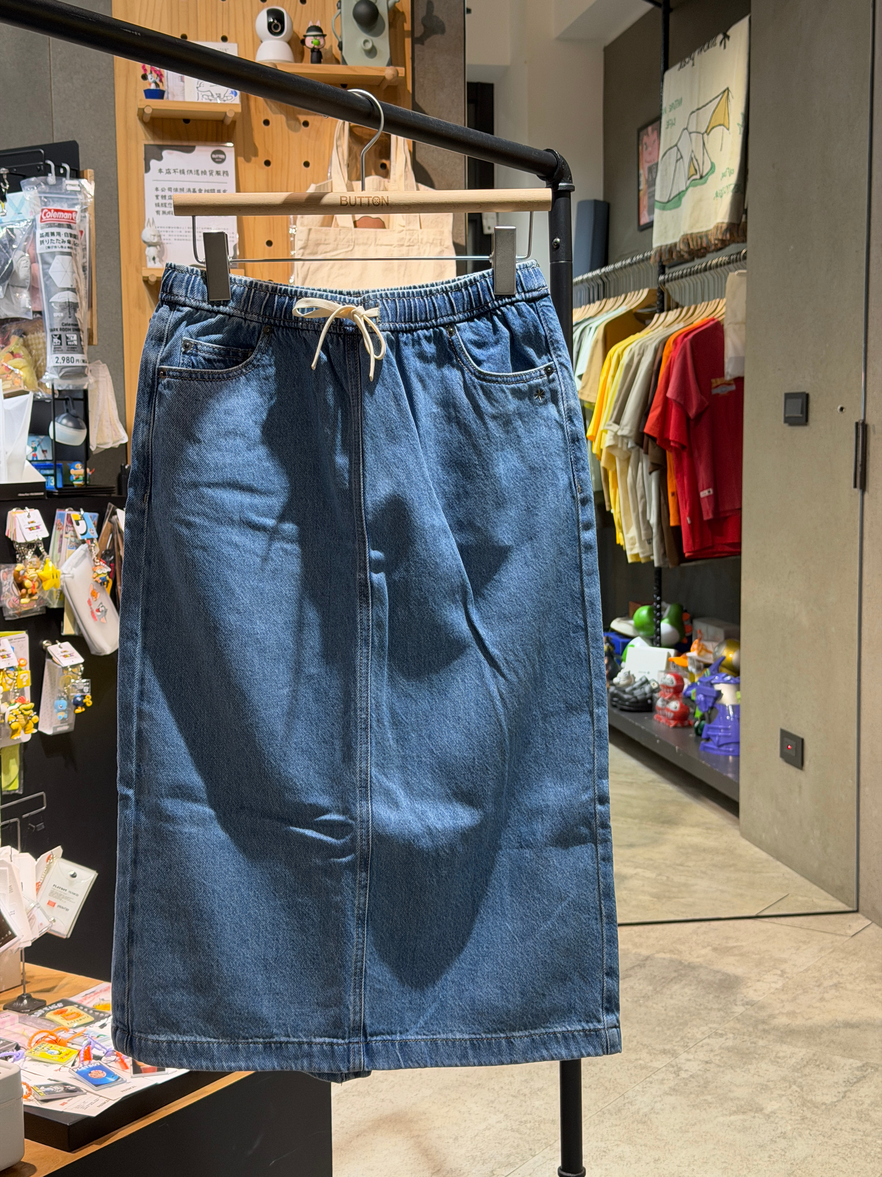 Snow Peak Denim Long Skirt 單寧 後開衩 牛仔 長裙 S26ZWFSK77