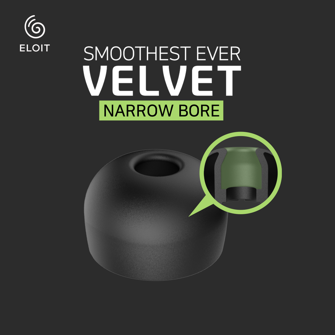 Eloit Velvet Narrow Bore矽膠耳塞