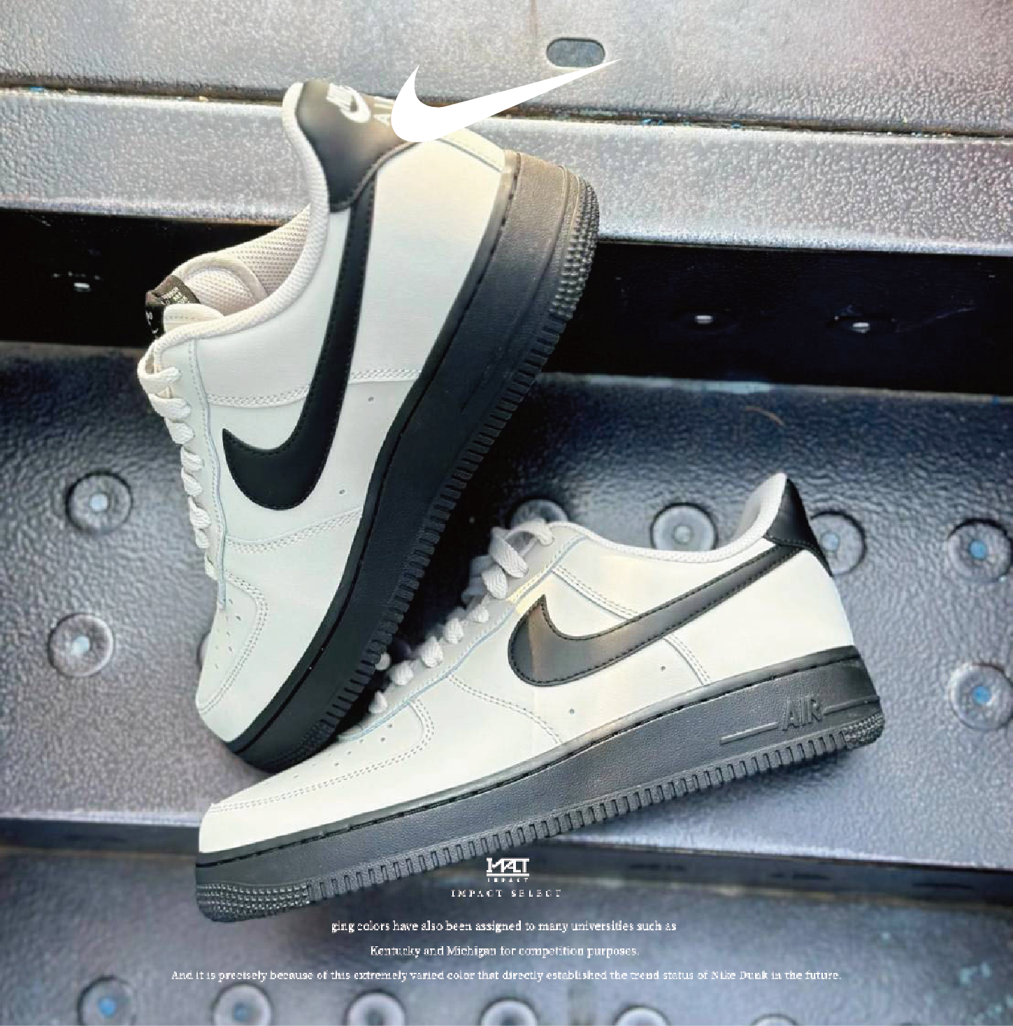 Nike Air Force 1 淺灰黑底 FJ4146-005