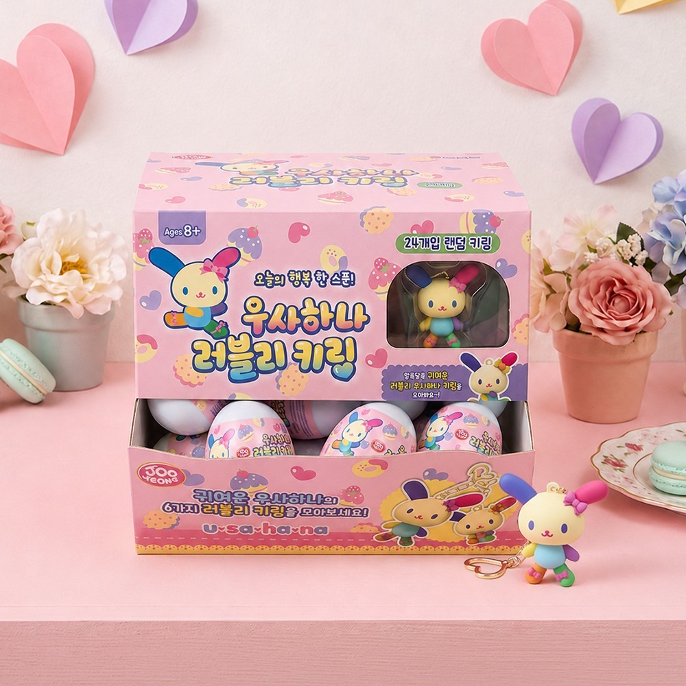 韓國 Sanrio Usahana 彩虹兔 公仔匙扣盲盒 隨機出貨