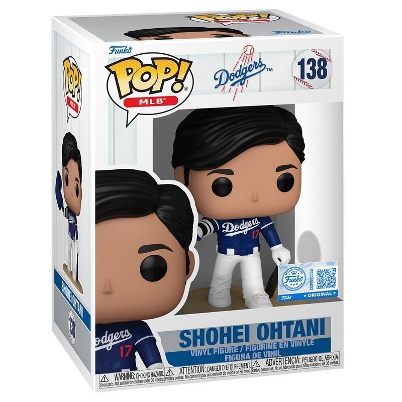 MLB公仔 Shohei Ohtani Dodgers 洛杉磯道奇 藍 大谷翔平 Salute 脫帽 #138 Funko Pop! Vinyl Figure 全新