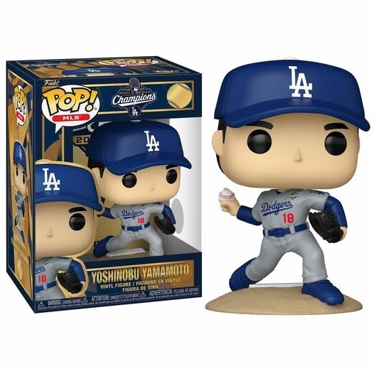 MLB公仔 Yoshinobu Yamamoto Dodgers 洛杉磯道奇 世界大賽 冠軍 山本由伸 Funko Pop! Vinyl Figure 全新
