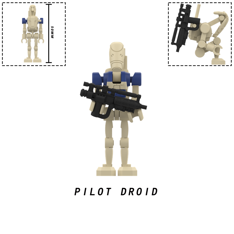 Star Wars Pilot Droid Custom Minifigures Fit Lego MY904