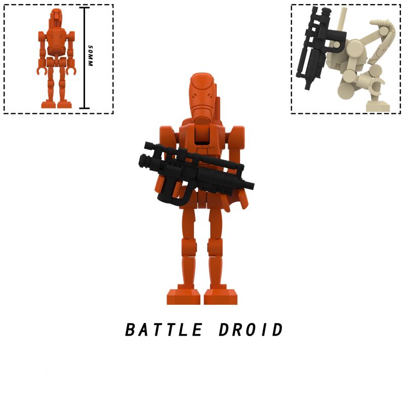 Star Wars Battle Droid Custom Minifigures Fit Lego MY905