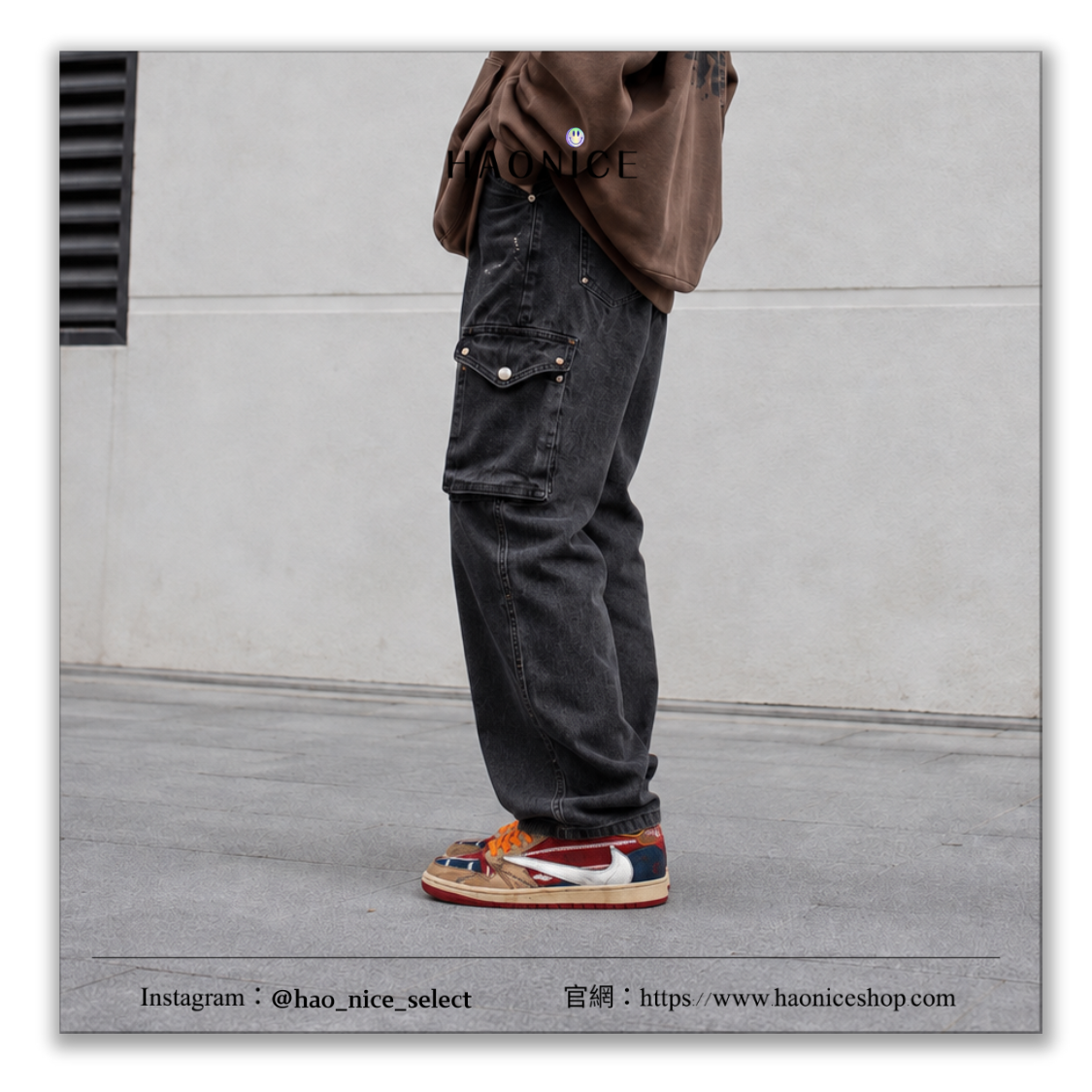 【HAO NICE】國外限定款🎨Air Jordan 1 x Travis Scott 萬聖節風格🎃 紅白藍 銀色倒勾 毛衣鞋面 板鞋 籃球鞋