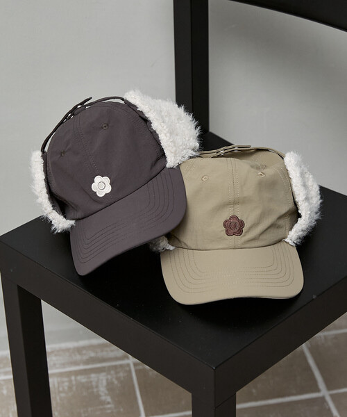 MARY QUANT × PUBLUX / Embroidered Flight Cap