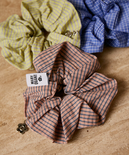 MARY QUANT × PUBLUX / Mary Quant Daisy Charm Check Scrunchie