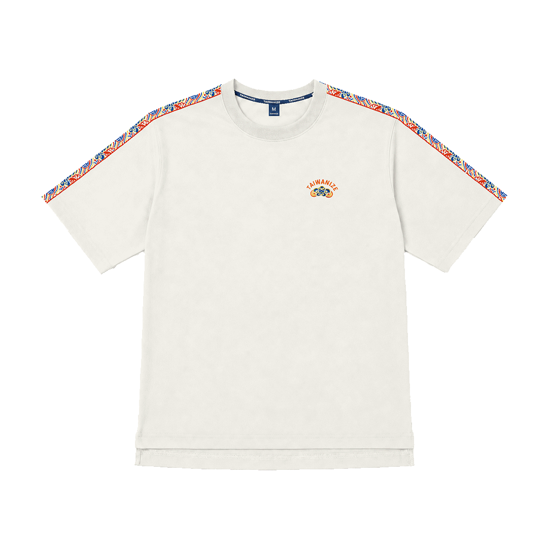 TAIWANIZE ECOLIZE 海水江崖小織帶刺繡 BOXY T恤