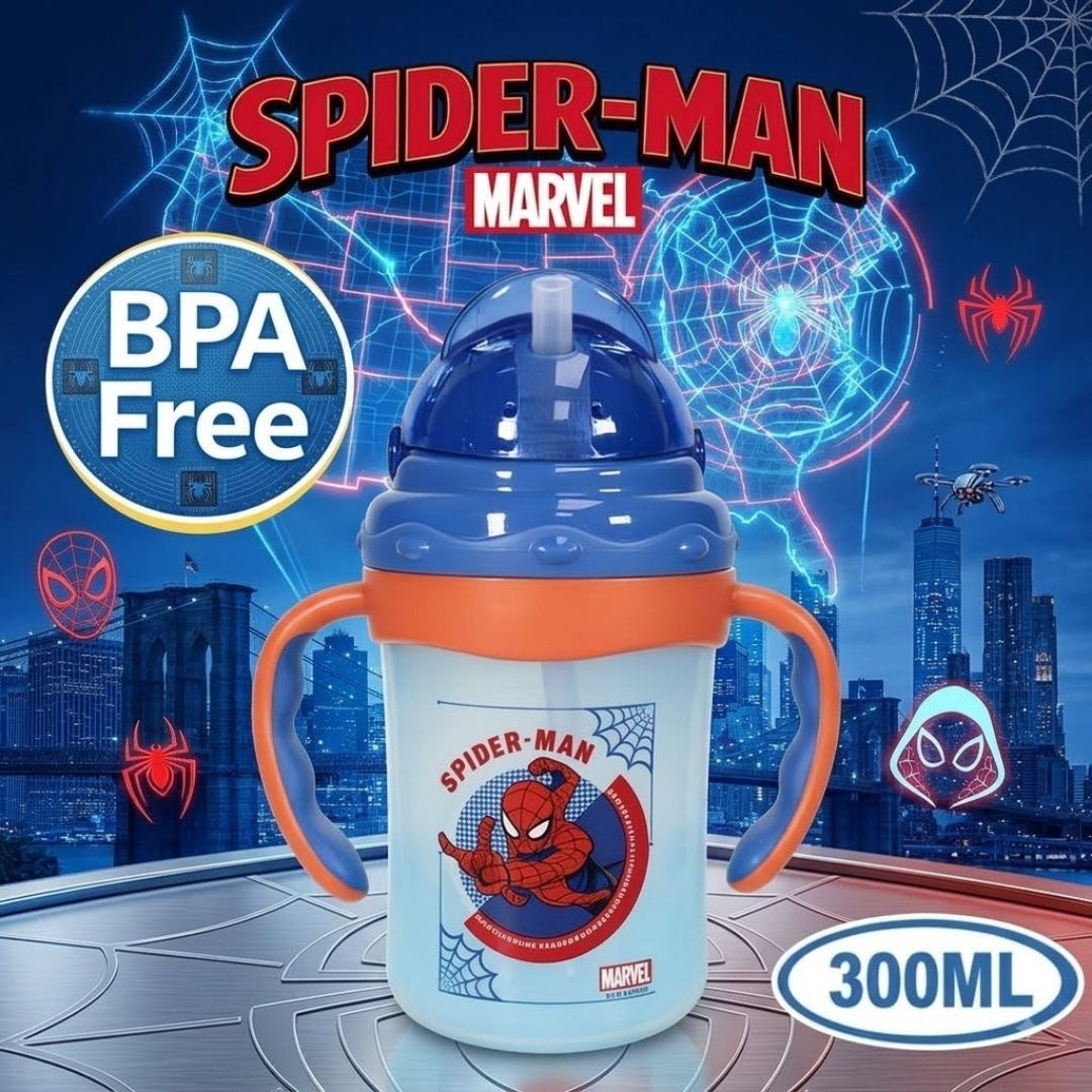 Marvel 蜘蛛俠 雙耳吸管BB杯 水樽