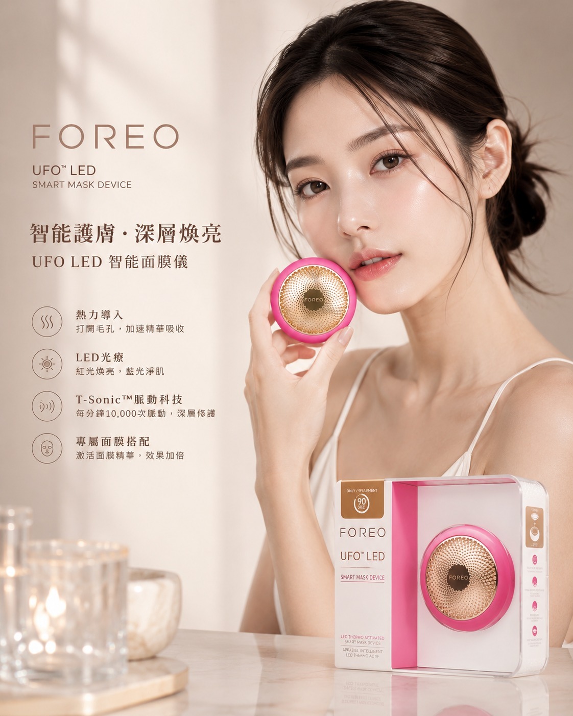 【預購】FOREO UFO LED H081383 熱能感應智慧面膜儀