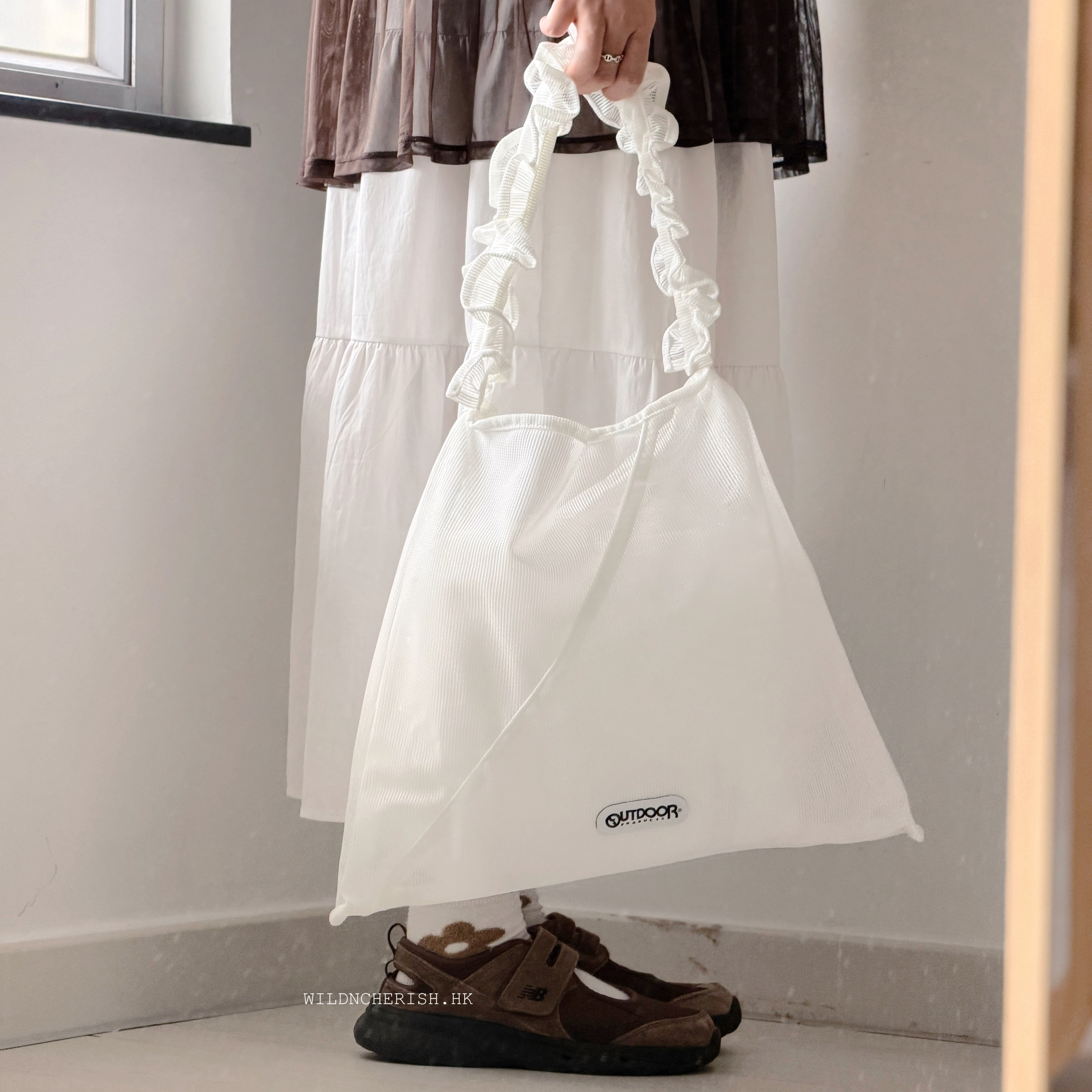 現貨 | Outdoor Products Mesh Ruffle Tote Bag 荷葉邊
