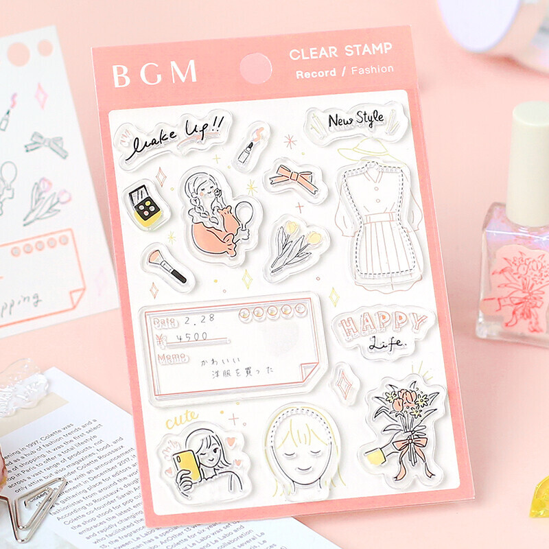 時尚 +Clear Stamp 透明印章組｜日本BGM