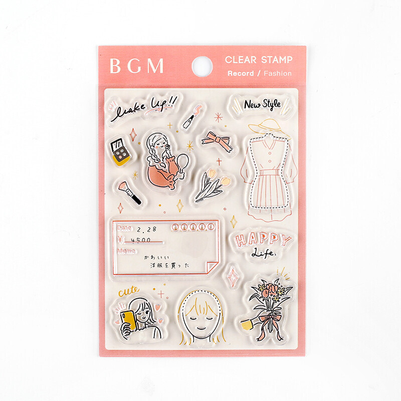 時尚 +Clear Stamp 透明印章組｜日本BGM