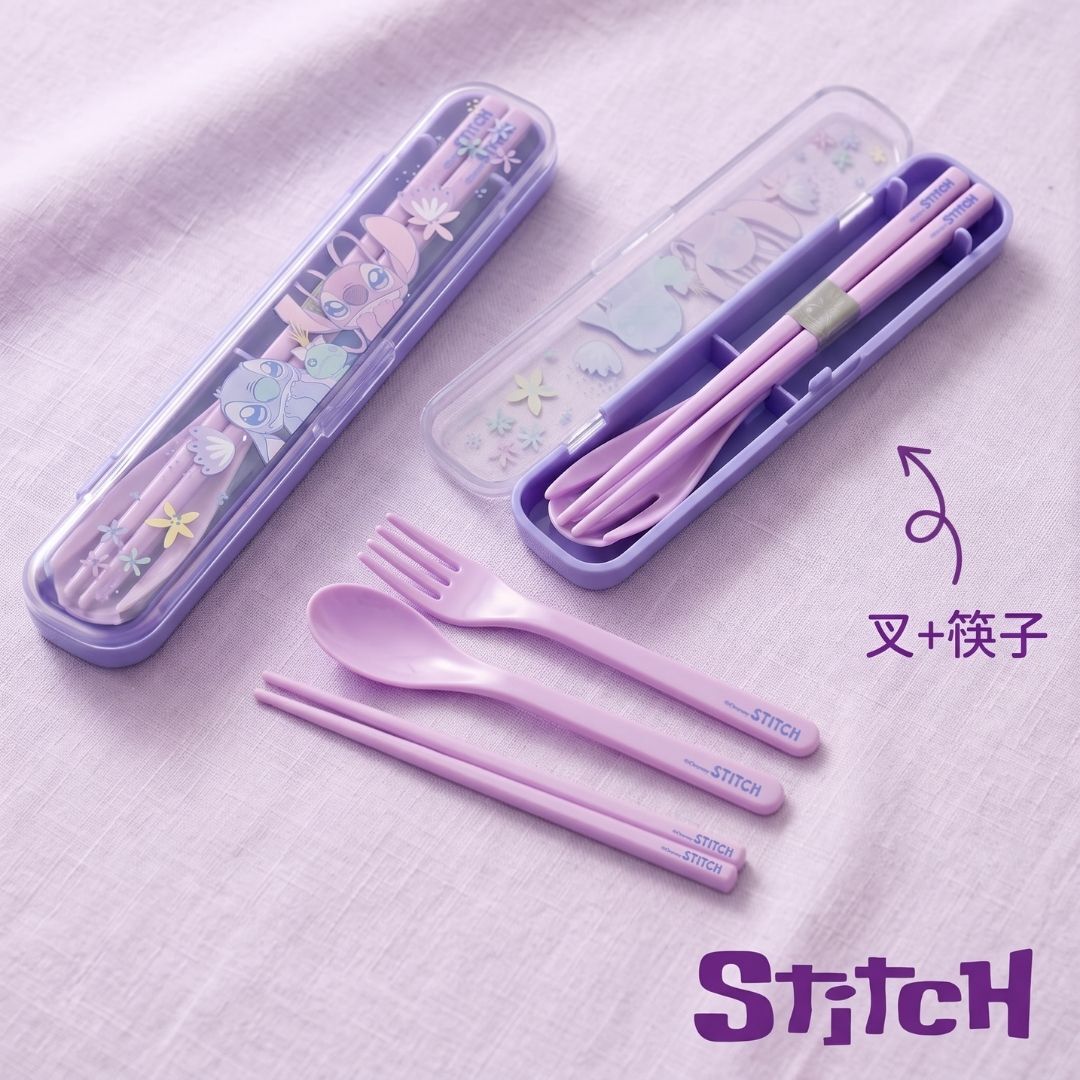 迪士尼史迪仔|餐具套裝 (叉+匙+筷)