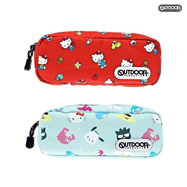 日本 Sanrio x Outdoor 帆布拉鏈筆袋