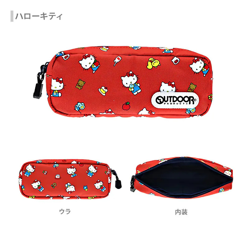 日本 Sanrio x Outdoor 帆布拉鏈筆袋