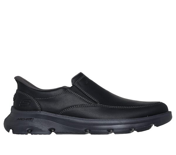 Skechers 思克威爾 Arch Fit Garza 205518BLK 男 休閒鞋 寬鬆版型 舒適 黑