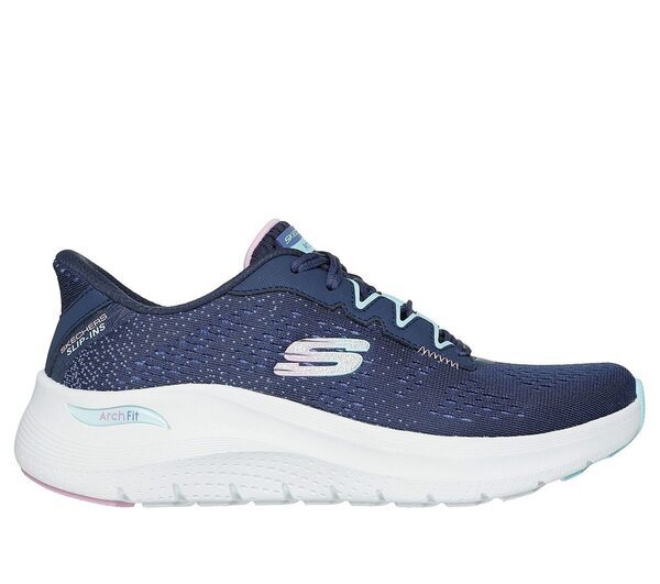 Skechers 思克威爾 Arch Fit 2.0 150333NVMT 女 休閒鞋 舒適 方便穿脫 藍