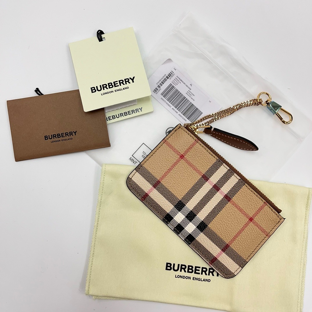 Burberry 格紋零錢包