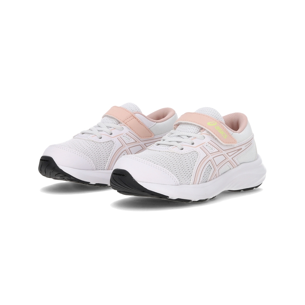 Asics Contend 9 PS 中童 童鞋 白淺粉色 魔鬼氈 透氣 運動 休閒 慢跑鞋 1014A338-104