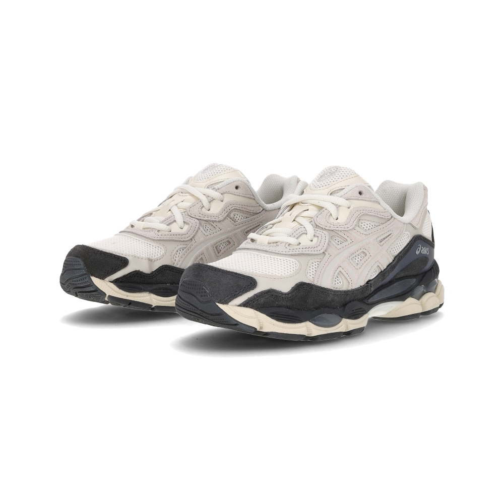 Asics Gel-Nyc 男鞋 女鞋 米灰黑色 麂皮 復古 老爹鞋 運動 休閒鞋 1203A383-111