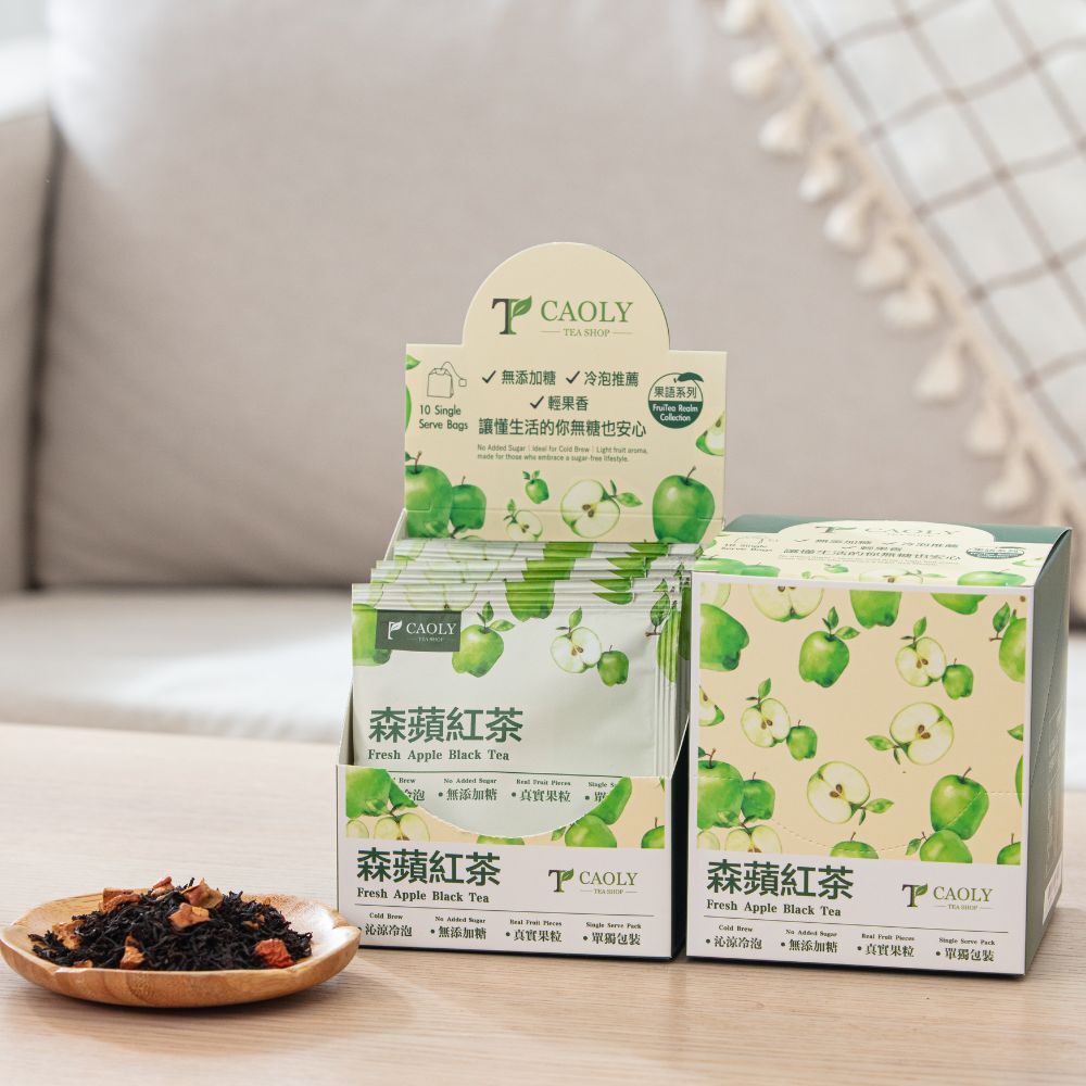 森蘋紅茶 無添加糖 冷泡推薦 輕果香 商品陳列