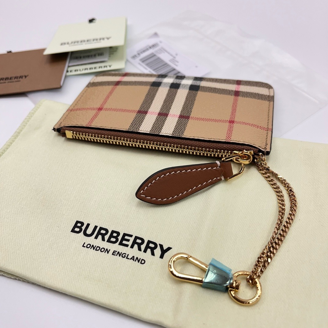 Burberry 格紋零錢包