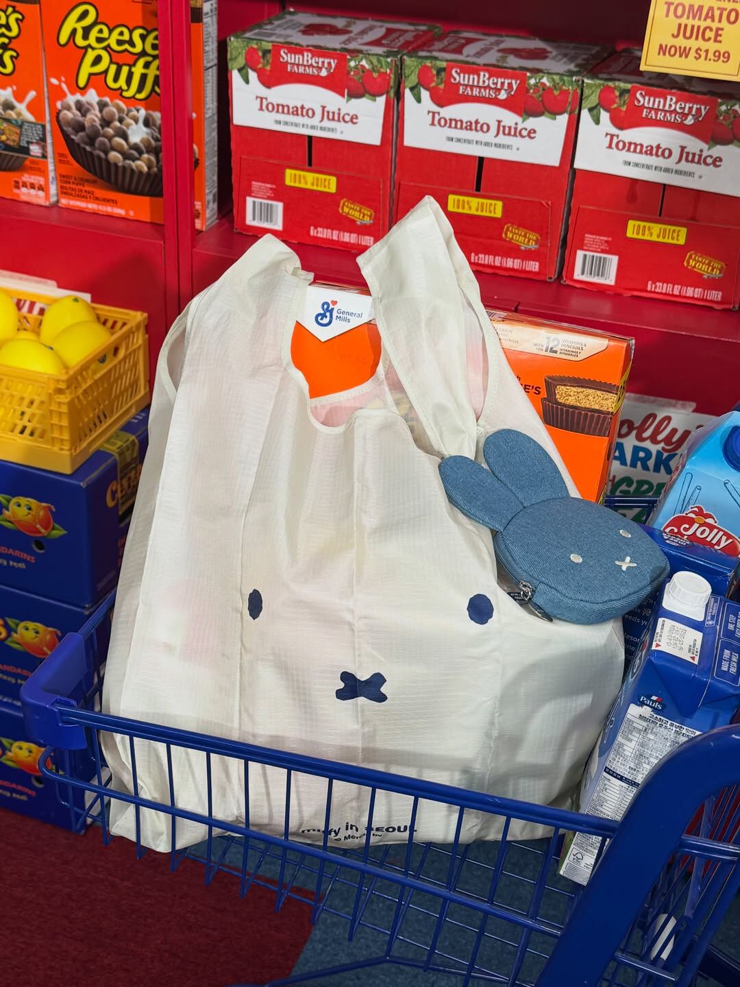 MIFFY IN SEOUL Denim Pouch with Market Bag