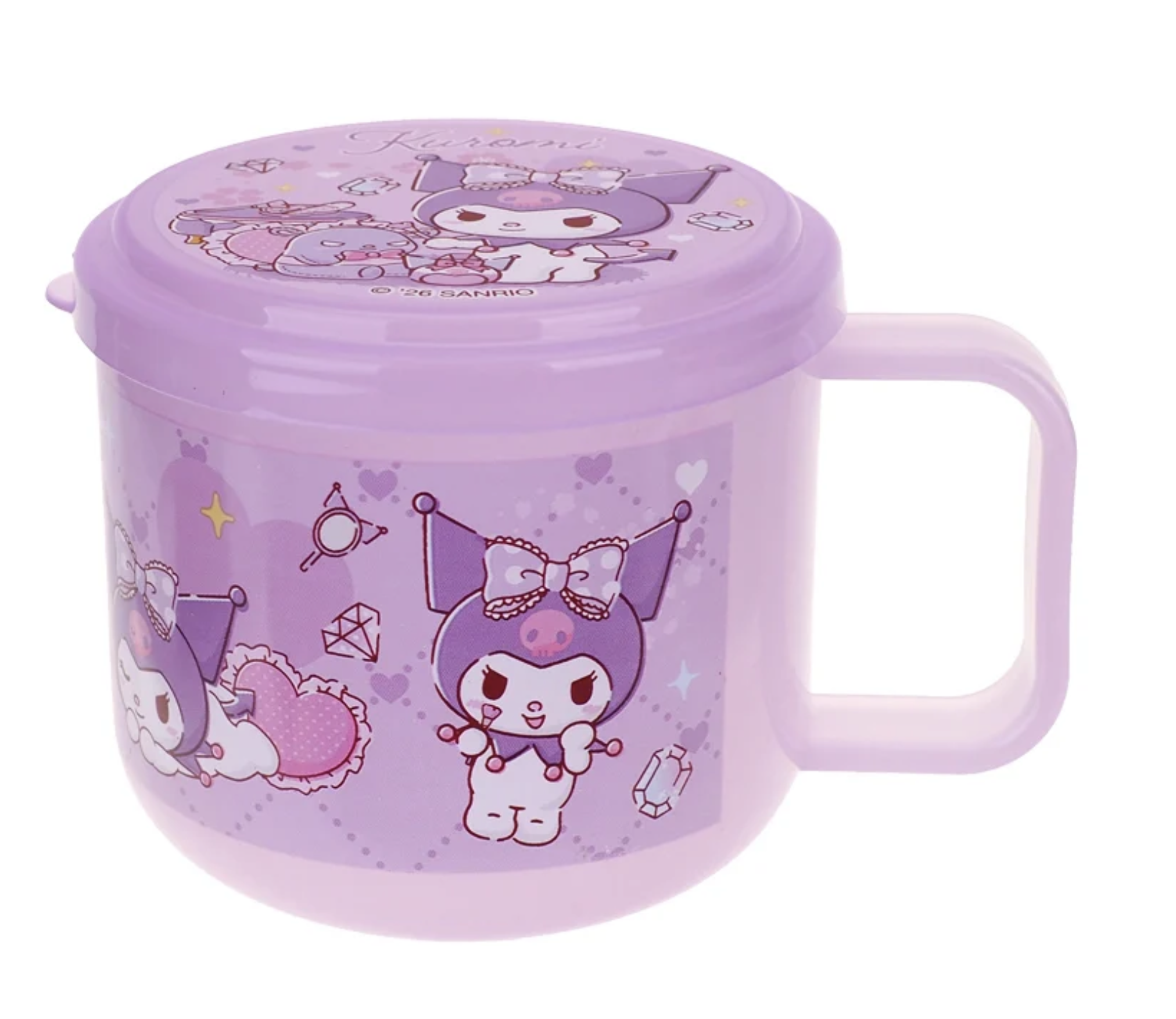 Kuromi 230ml BPA Free 膠杯連蓋 9-7744-13