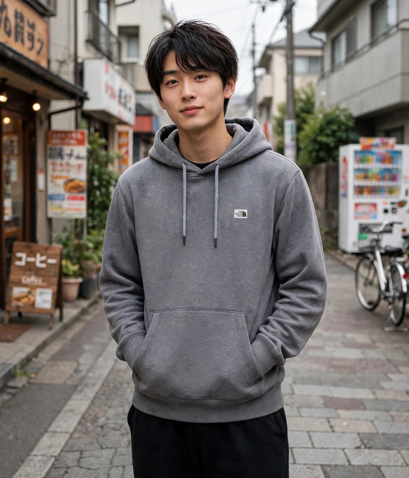 The North Face Heritage Patch Hoodie 鋼鐵灰內刷毛帽T (NF0A532BDYY)