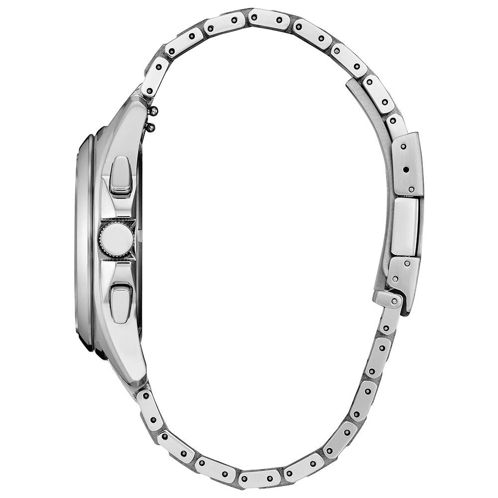 萬年鐘錶 - Citizen 星辰錶 天空藍光動能三眼計時男錶 CA4680-55L 錶徑40.5MM