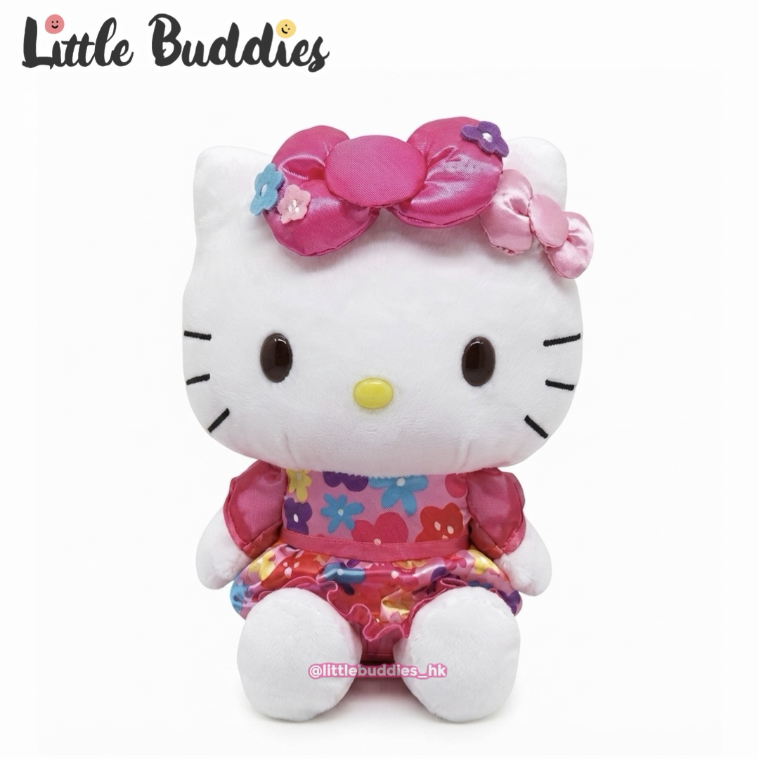 美版 Sanrio Hello Kitty 花花造型 7"公仔