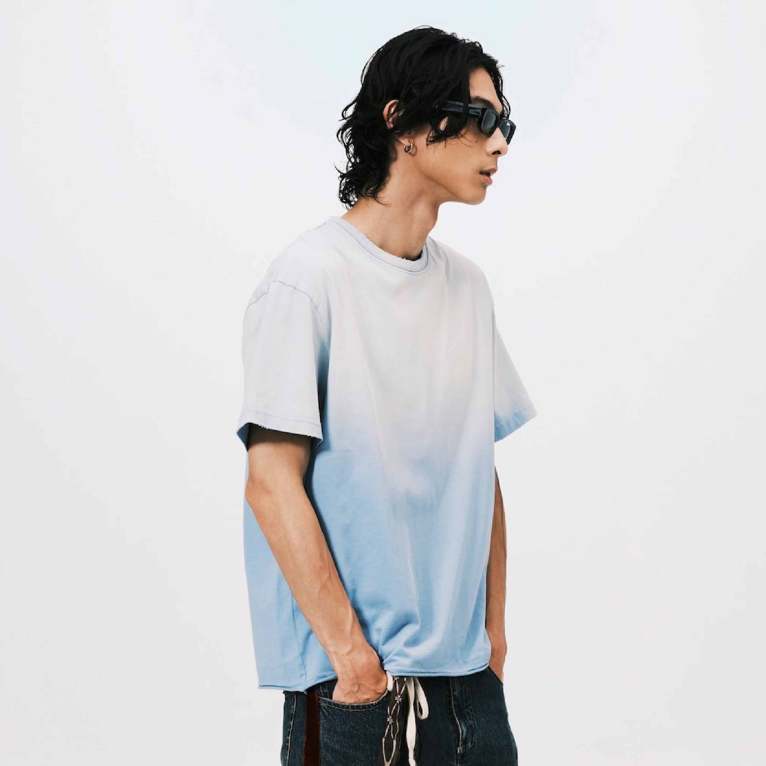 ANOWHEREMAN "A" Washed Basic SS Tee