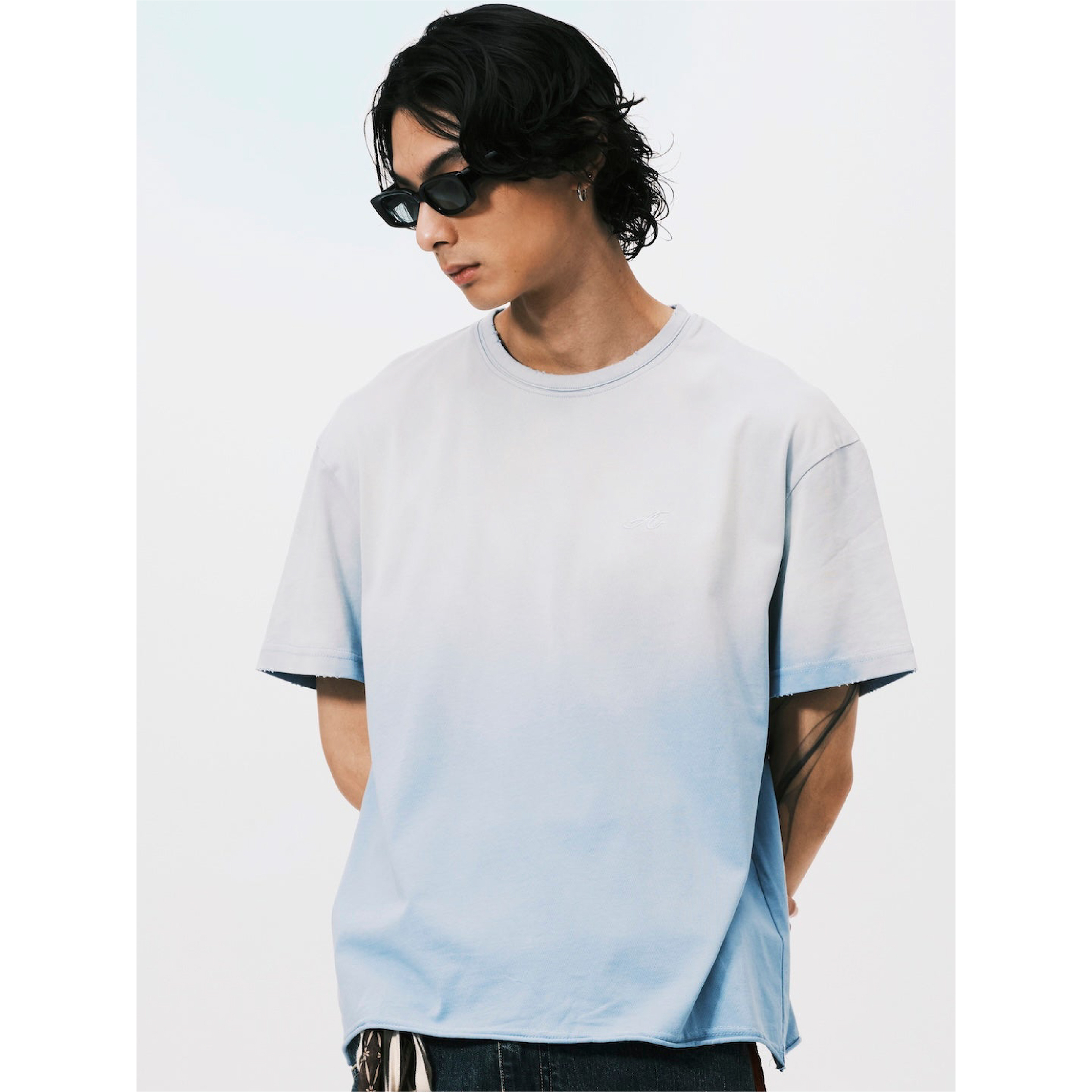 ANOWHEREMAN "A" Washed Basic SS Tee