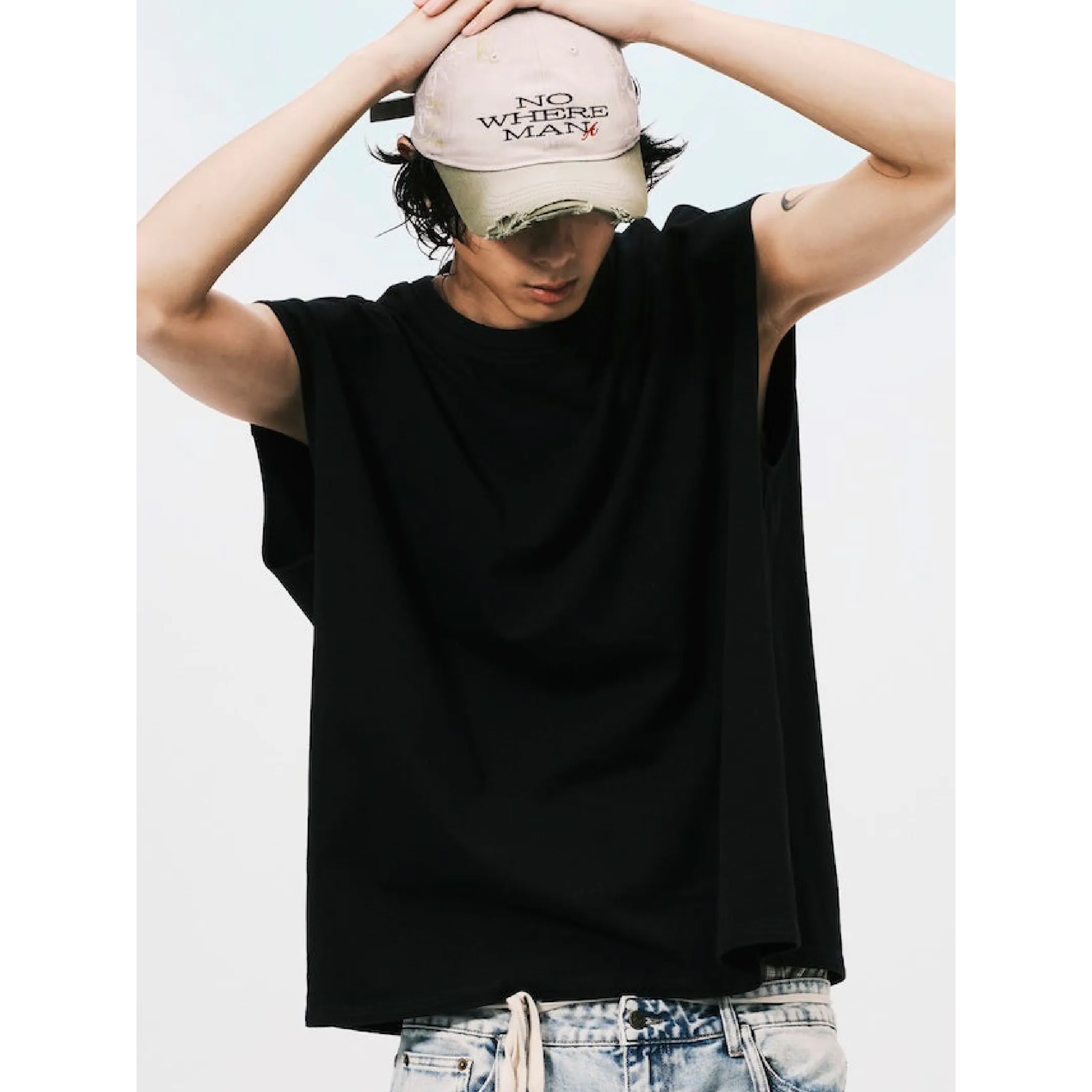 ANOWHEREMAN Oversize Muscle Tee
