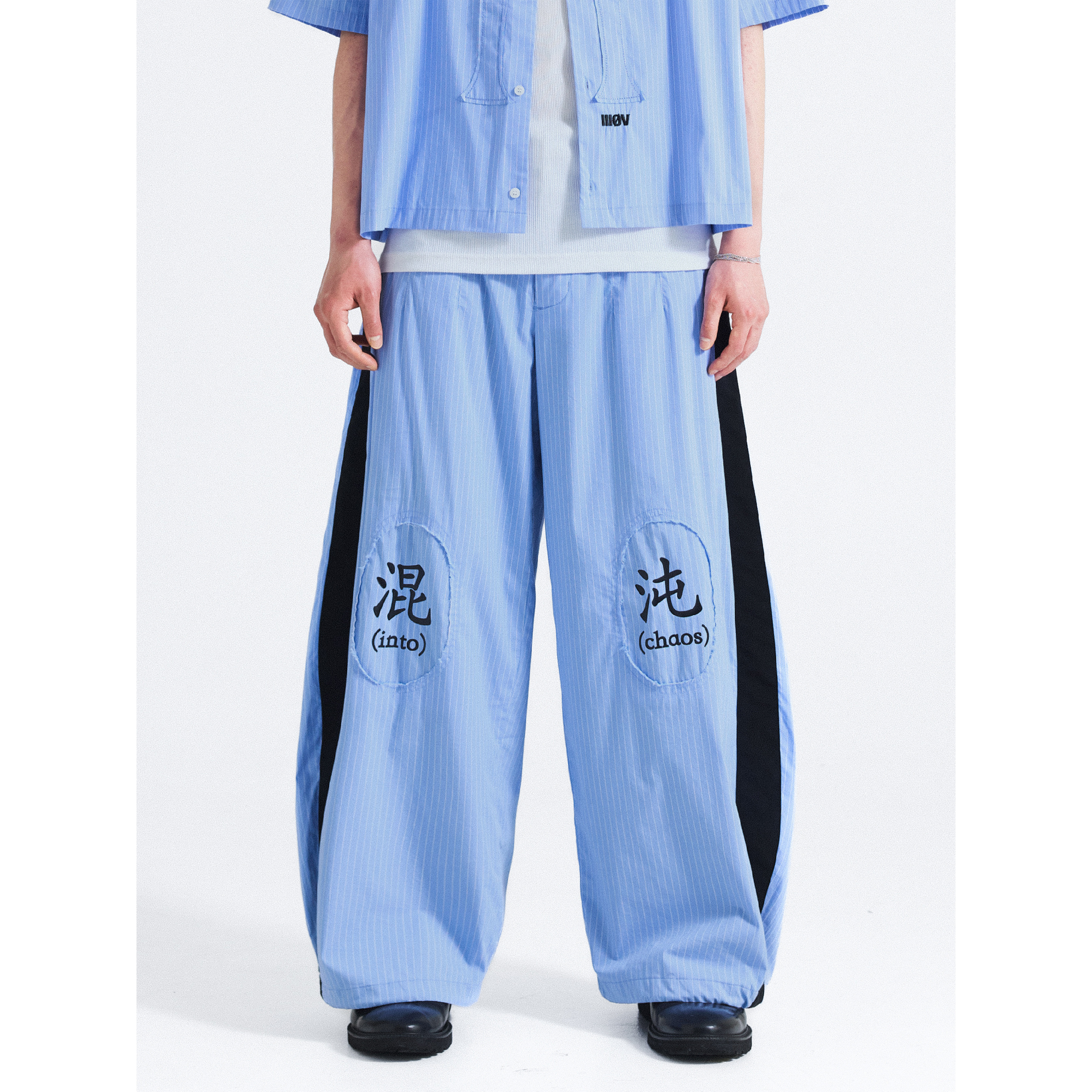 Wall Of Sound "SADIE" Chaos Stripe Baggy Pants